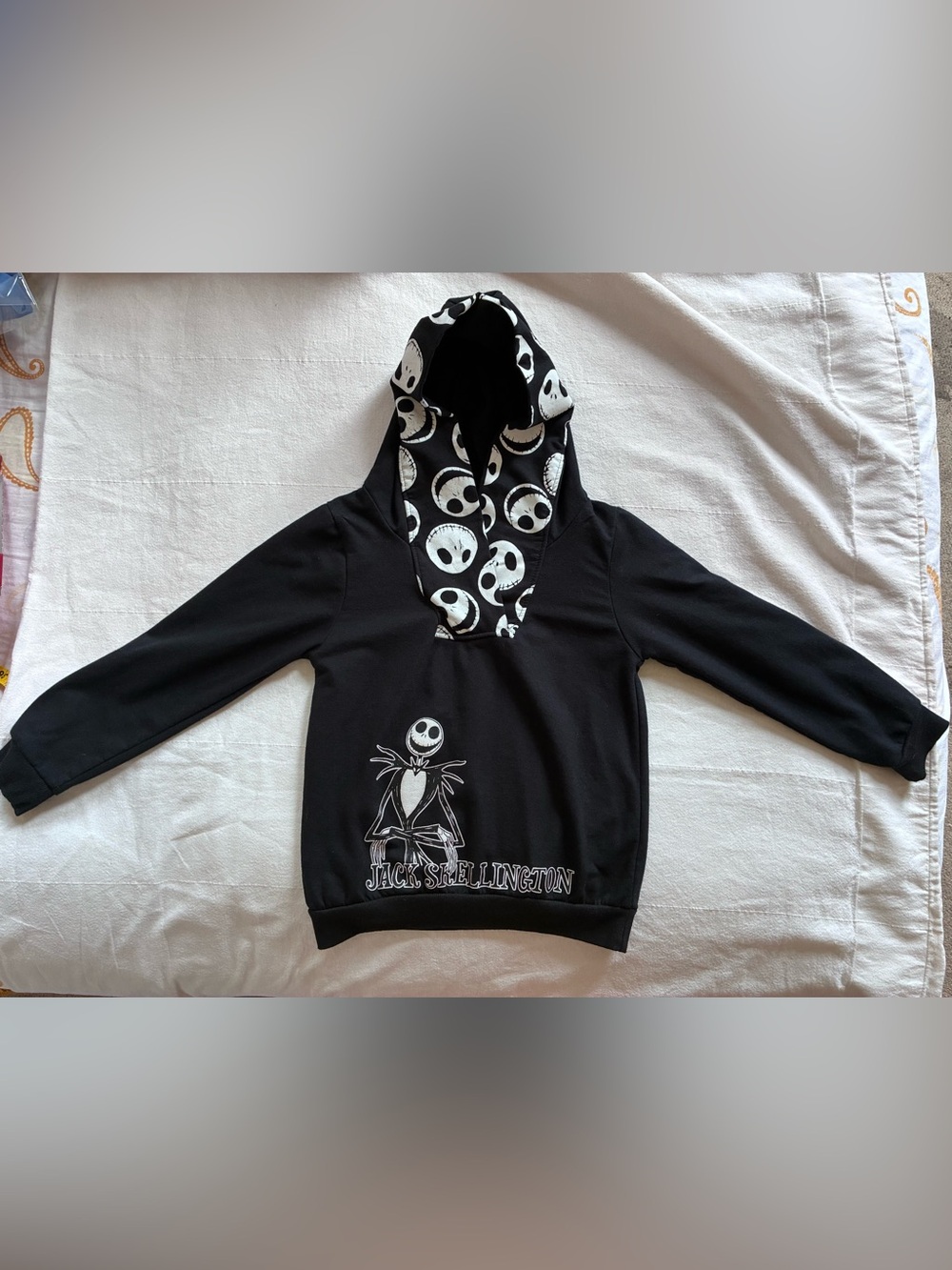 Nightmare Before Christmas Halloween Disney Girl Boy Child Spooky Goth Hoodie